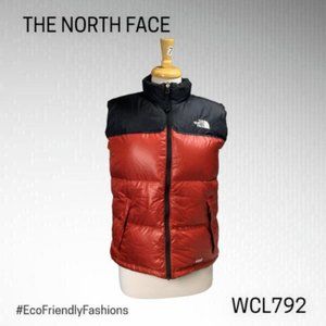 The North Face Men's Black & Red Diablo Down Vest Puffer Jacket Size L